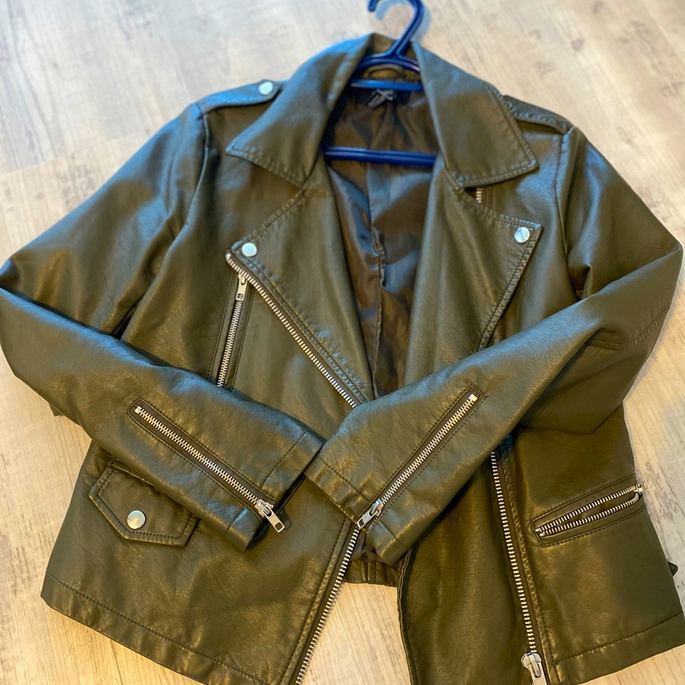 Faux Leather Jacket